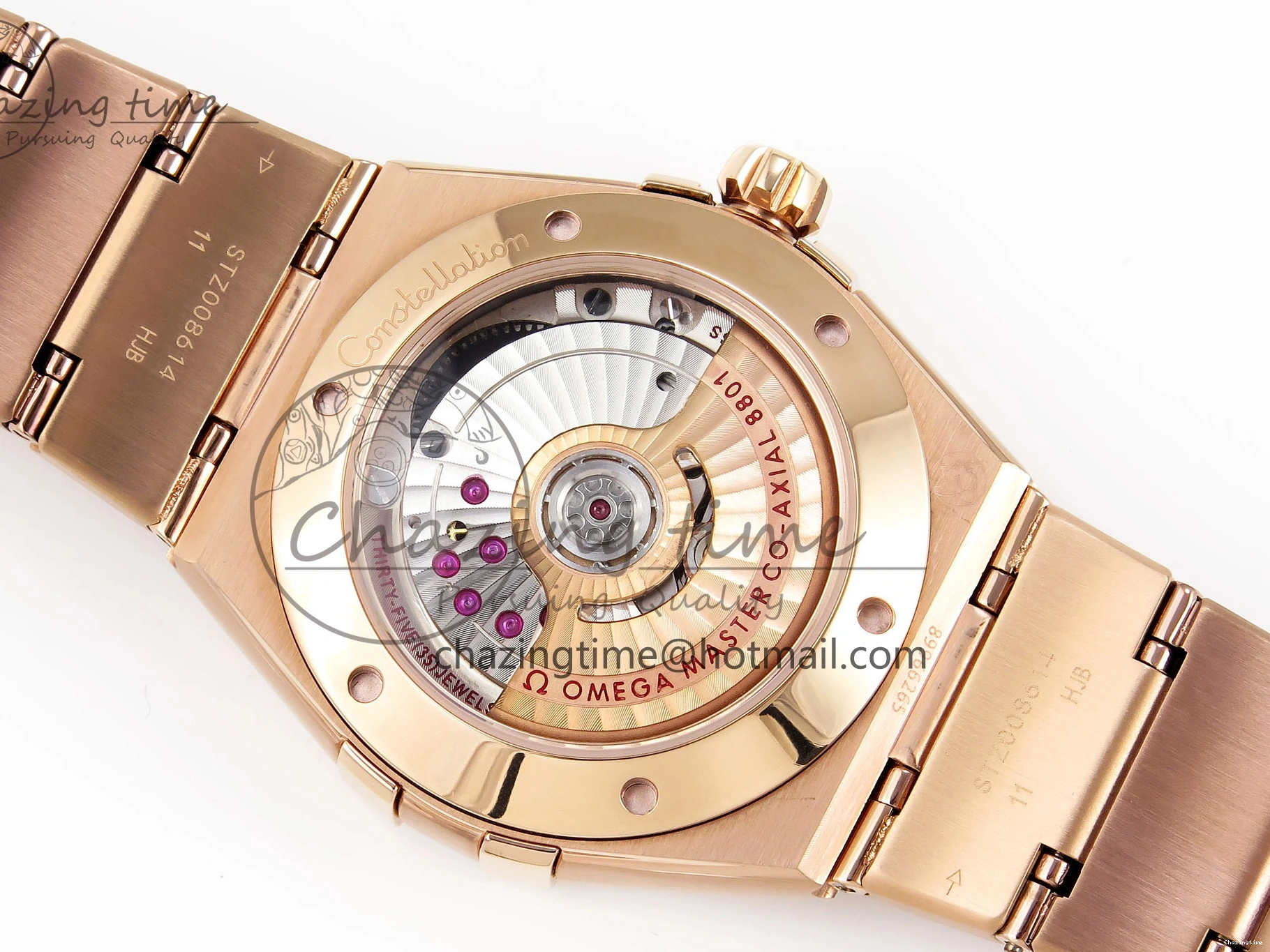 0511 Soft Constellation 39mm RG Diamonds Bezel ASWF 1:1 Best Edition White Dial on RG Bracelet A 7783